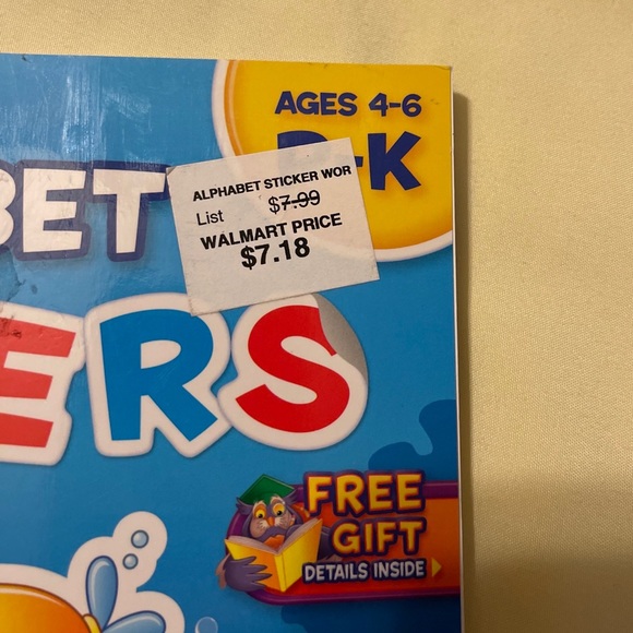 Alphabet Stickers Book Ages 4-6 (Pre-K - K) 267 STICKERS! Sounds, Letters, Order - Picture 3 of 13